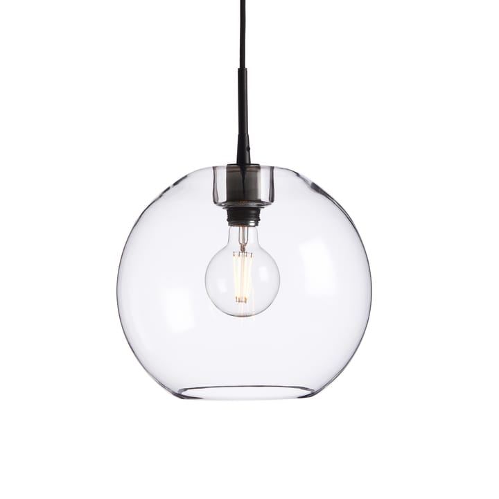 Gloria pendant lamp Ø32 cm, Black-clear glass Belid