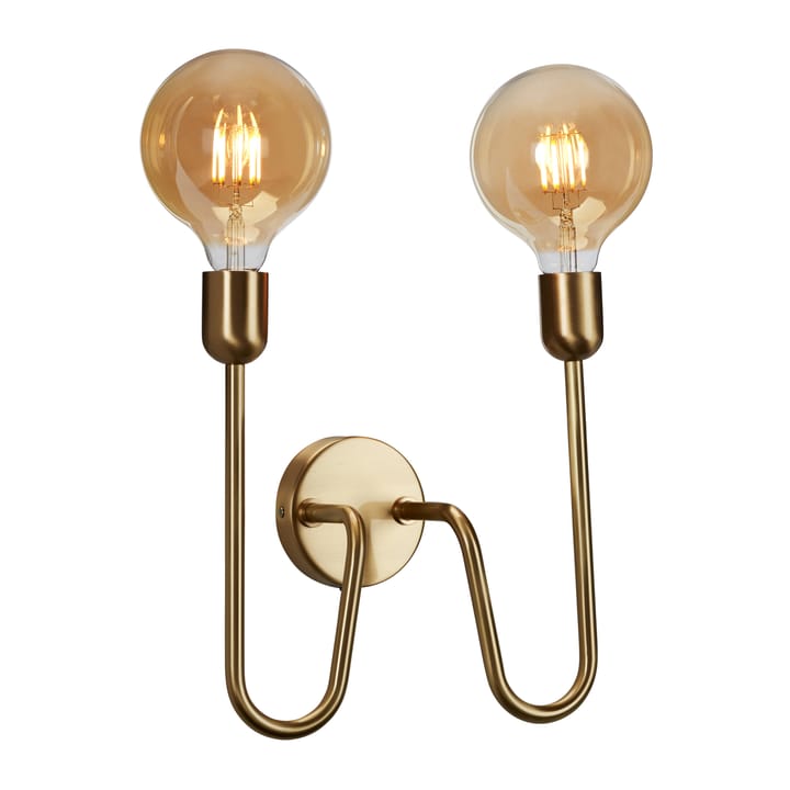 Regal Duo wall lamp hard wired - brass - Belid