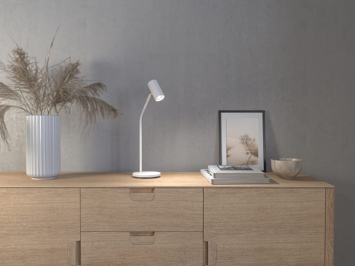 Tyson table lamp Ø5.5 cm, White structure Belid