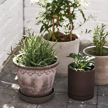 Copenhagen flower pot 21 cm - Grey - Bergs Potter