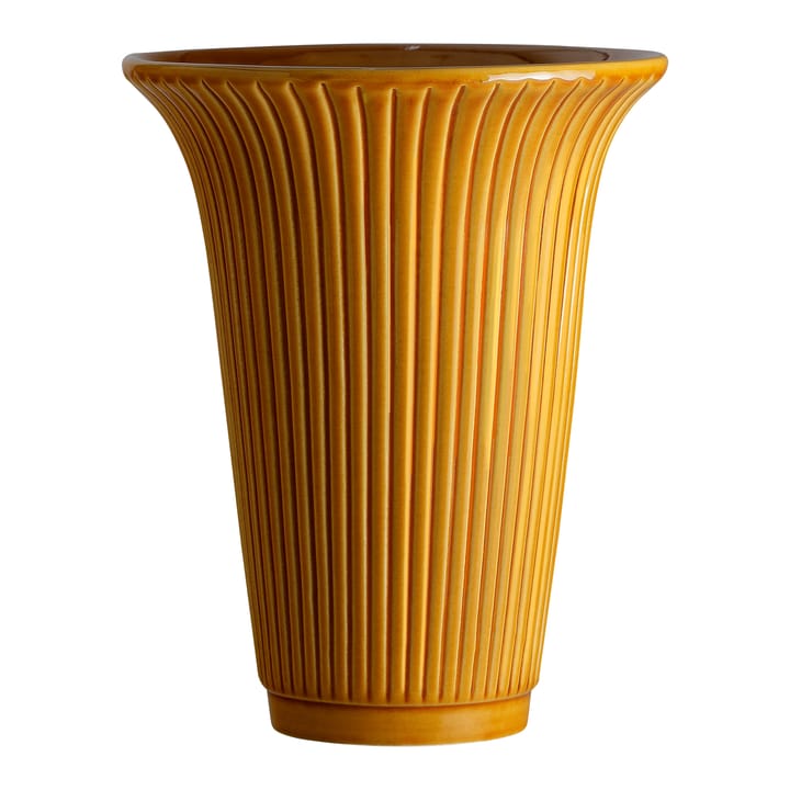 Daisy vase glazed Ø20 cm, yellow Bergs Potter