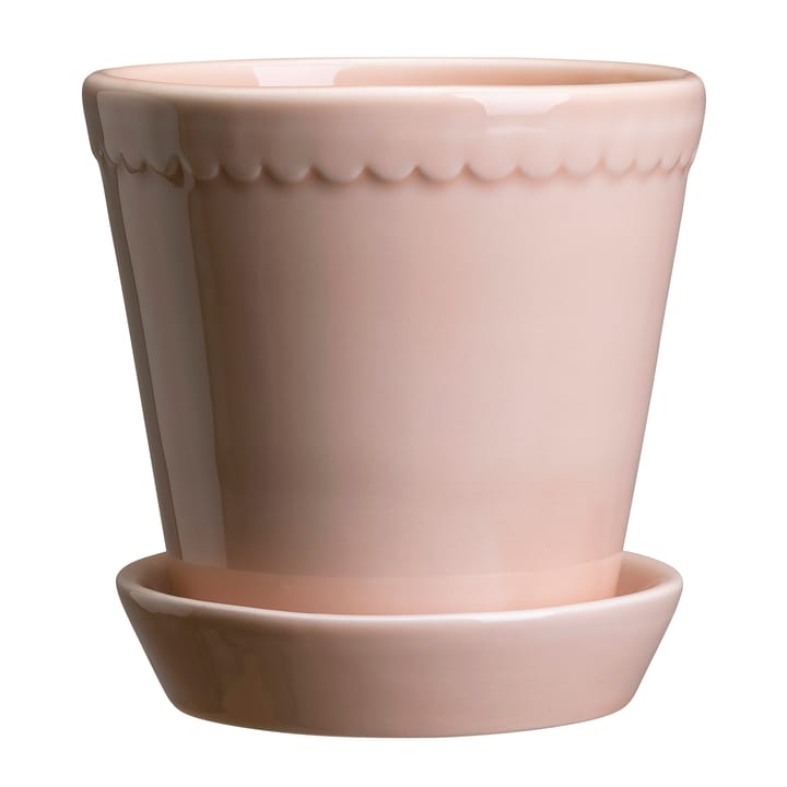 Helena flower pot glazed Ø12 cm, quartz rose Bergs Potter