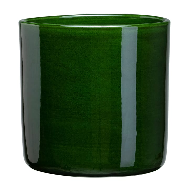 Romeo flower pot glazed Ø13 cm, green Bergs Potter