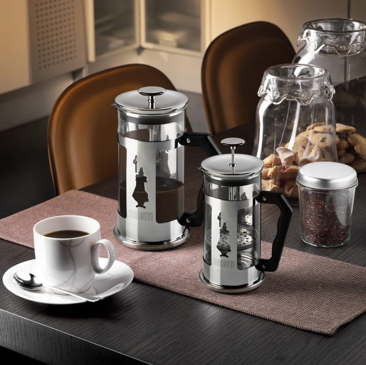 Preziosa coffee press 3 cups, Silver-black Bialetti