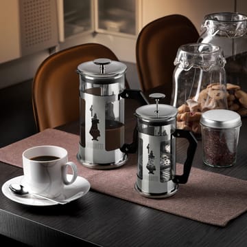 Preziosa coffee press 8 cups - Silver-black - Bialetti