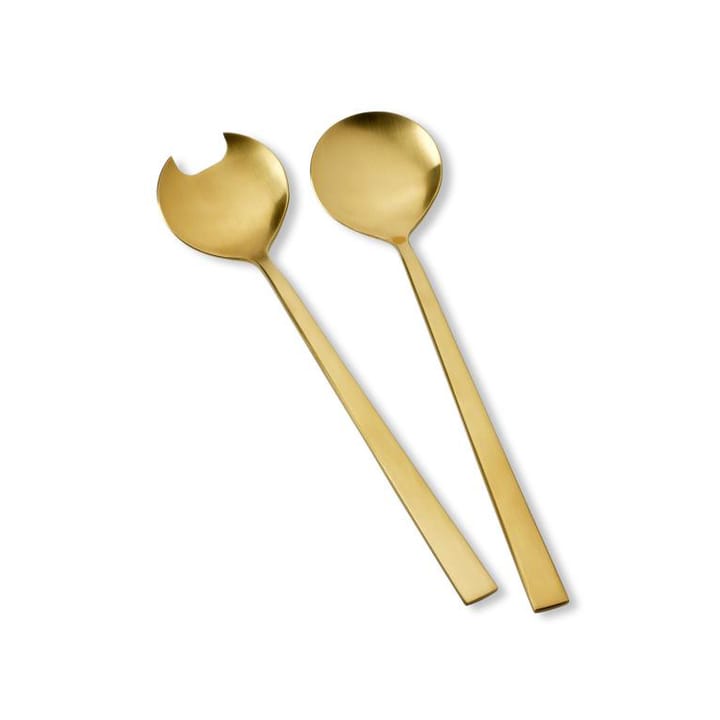 Bitz salad cutlery stainless steel - Brass - Bitz