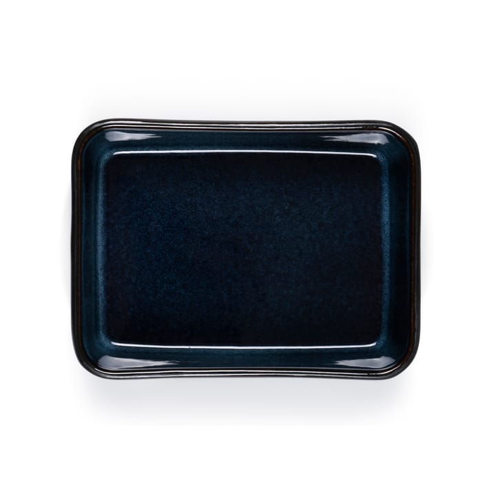 Bitz serving plate black 19x14 cm, Dark blue Bitz