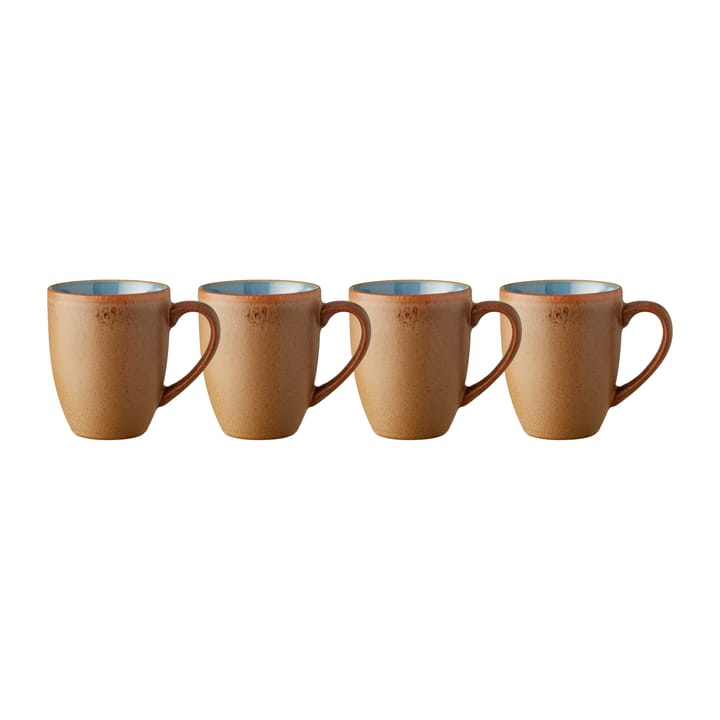 Bitz Wood mug 30 cl 4-pack - Wood-ocean - Bitz