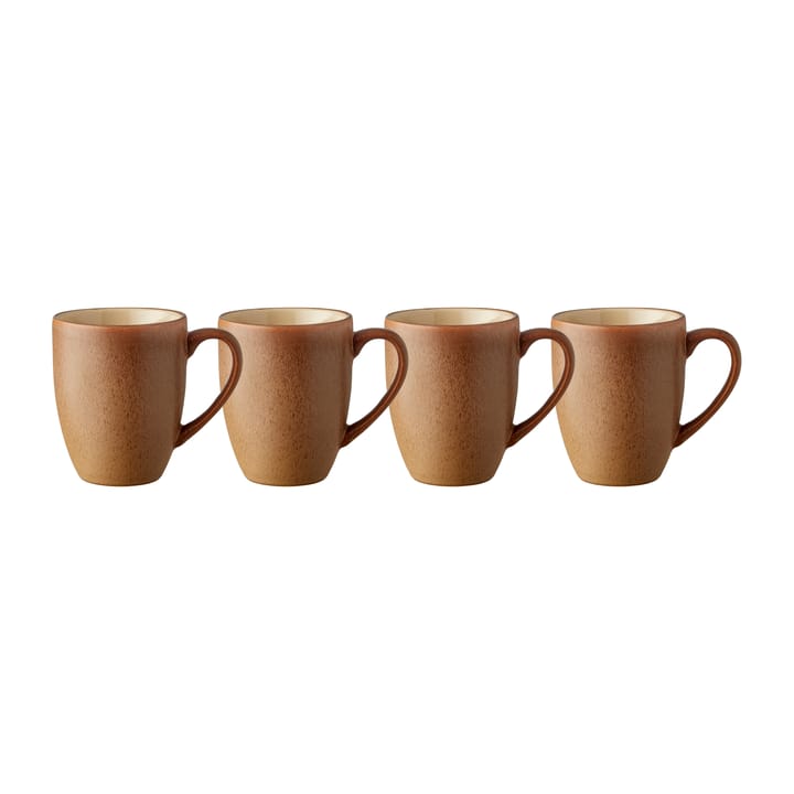 Bitz Wood mug 30 cl 4-pack - Wood-sand - Bitz