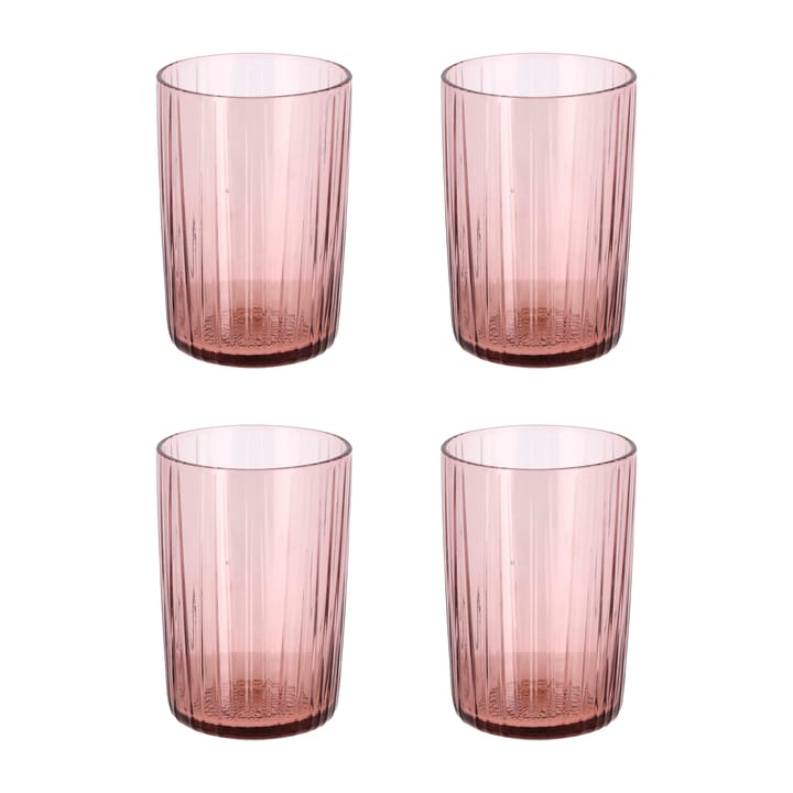 Kusintha drinking glass 28 cl 4-pack, Pink Bitz