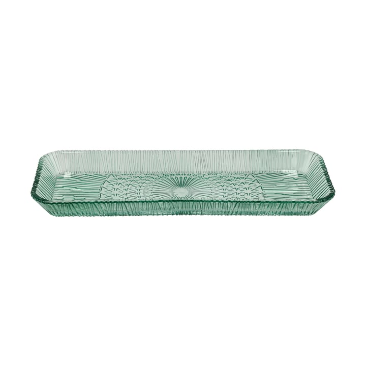 Kusintha servering saucer rectangular 14x38 cm, Green Bitz