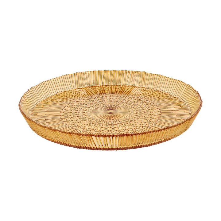 Kusintha servering saucer round Ø30 cm, Amber Bitz