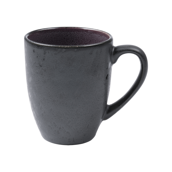 Mug 30 cl Stoneware, Black-purple Bitz