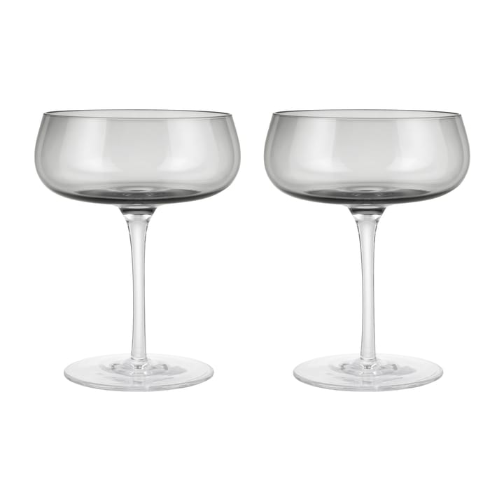 Belo champagne coupe glass 20 cl cl 2 pack, Smoke blomus