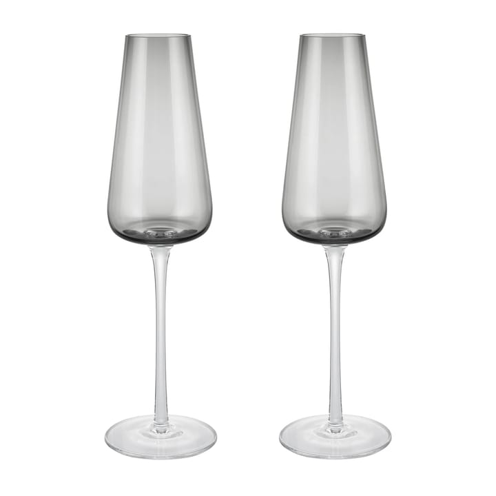 Belo champagne glass 20 cl 2 pack, Smoke blomus