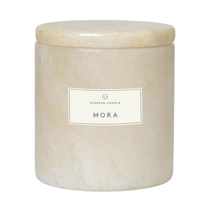 Frable scented candle marble Ø7 cm, Moonbeam-mora blomus