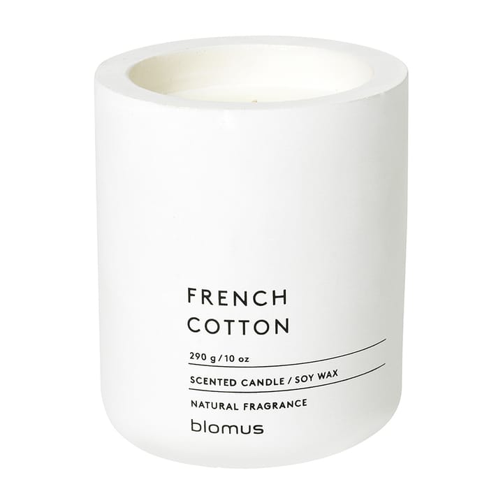 Fraga scented candles 55 hours, French Cotton-Lily White blomus