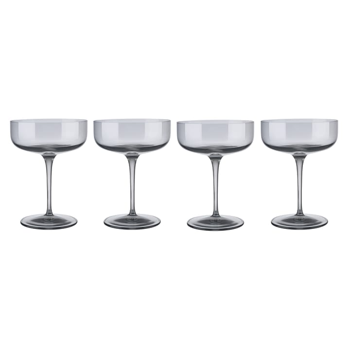 Fuum champagne glass coupe 30 cl 4-pack, Smoke blomus