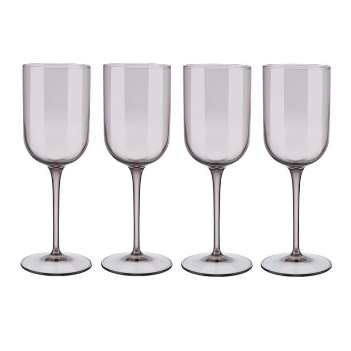 Fuum white wine glass 28 cl 4-pack - Fungi - Blomus