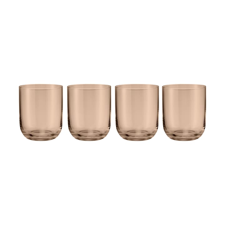 Fuumi drinking glass 34 cl 4-pack - Coffee - Blomus