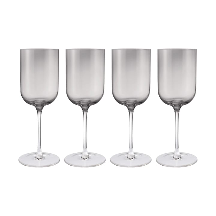 Fuumi red wine glass 40 cl 4-pack, Smoke-clear blomus