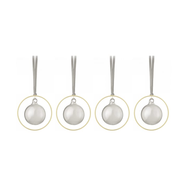 KITAI Christmas bauble 8,5 cm 4-pack, Smoke blomus