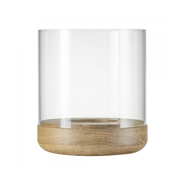 Lanto lantern lantern XL Ø26.5 cm, Transparent-oak blomus