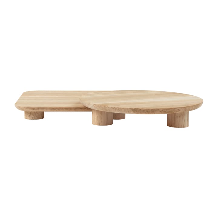 Palua serving tray set, Oak blomus