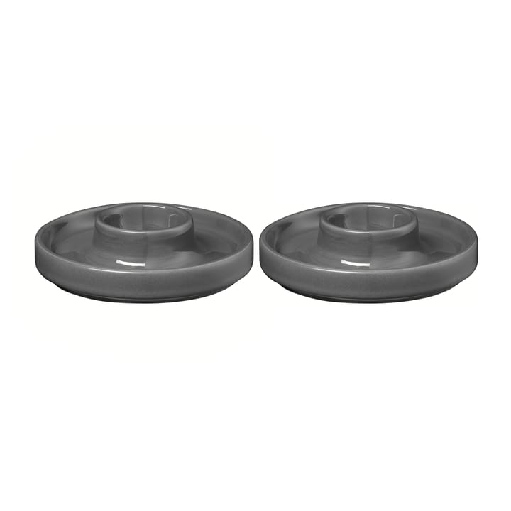 Pilar egg cup Ø10.4 cm 2-pack - Pewter - Blomus