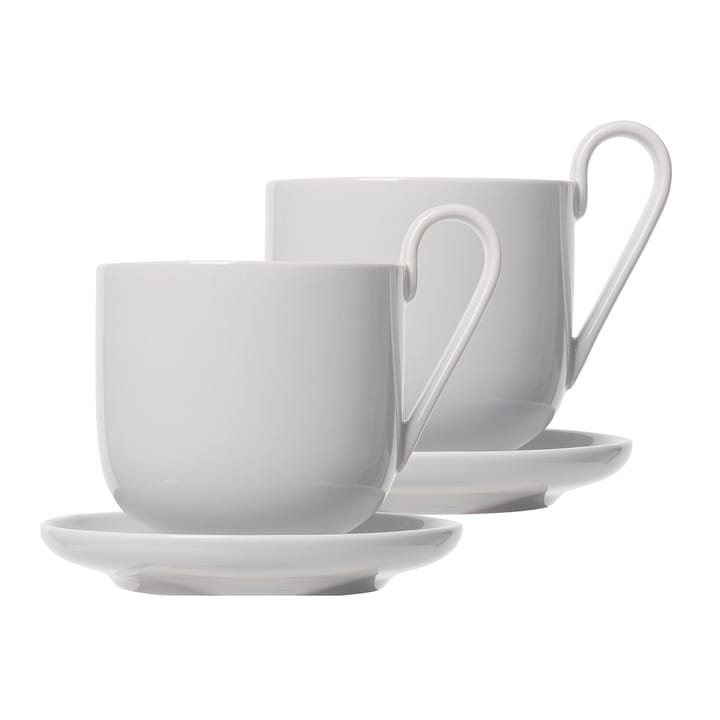 Ro coffee cup with saucer 2-pack, Nimbus cloud blomus