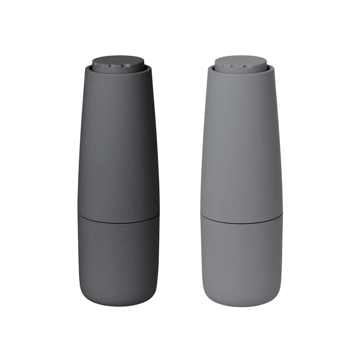 Salpi salt and pepper mill plastic, sharkskin-magnet (grey-grey) blomus