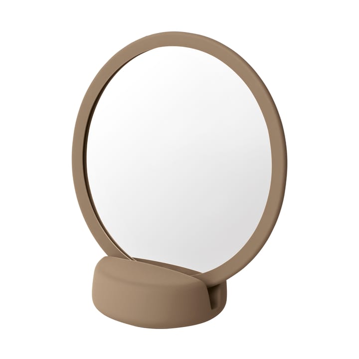 Sono Vanity mirror ceramic Ø17 cm, Beige blomus