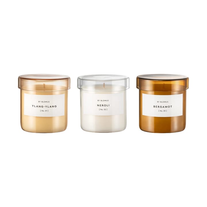 Vaola scented candle S 3 pieces - Ylang Ylang, Neroli, Bergamot - Blomus