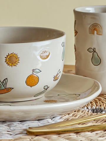 Agnes children's dinnerware 3 pieces - White - Bloomingville