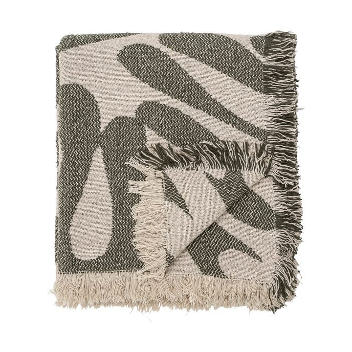 Alk cotton throw 130x160 cm, Beige-green Bloomingville