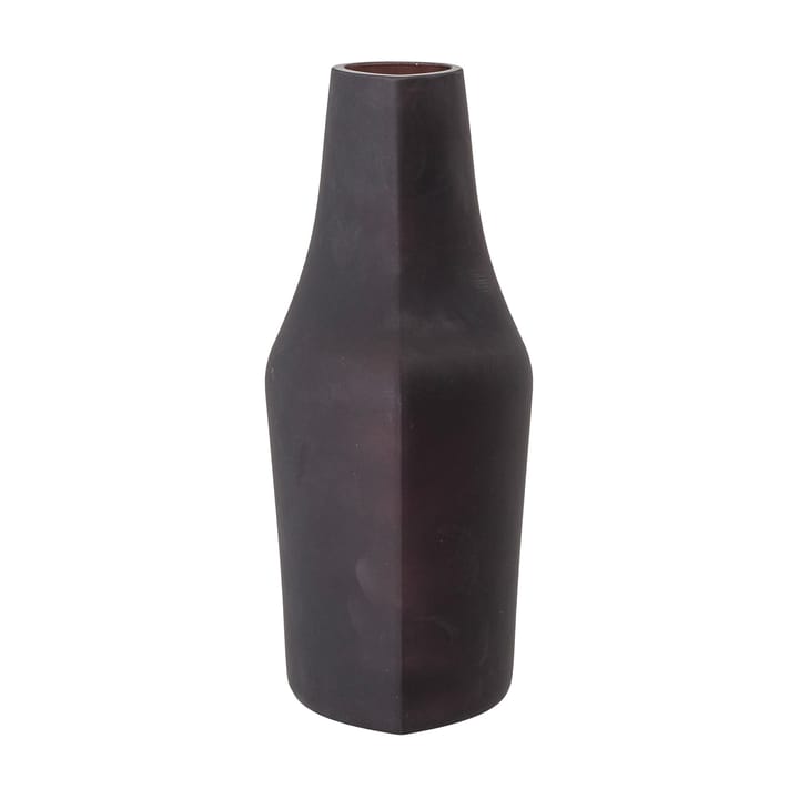 Anda glass vase 23.5 cm, brown Bloomingville