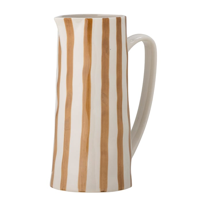 Begonia pot stoneware 23.5 cm, Brown stripes Bloomingville