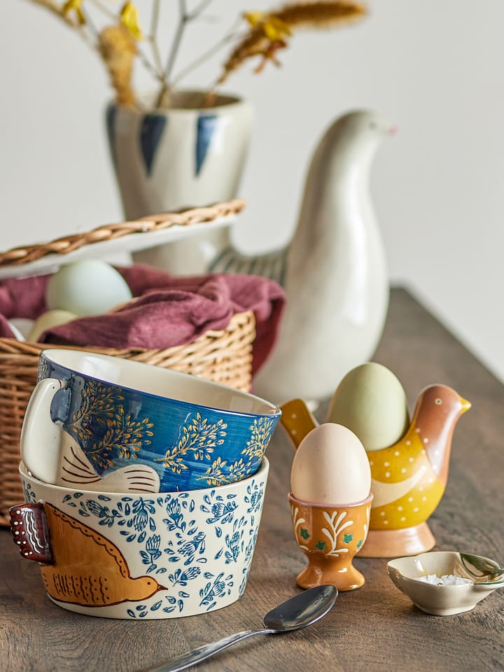 Birdy egg cup 2-pack, Blue-yellow Bloomingville