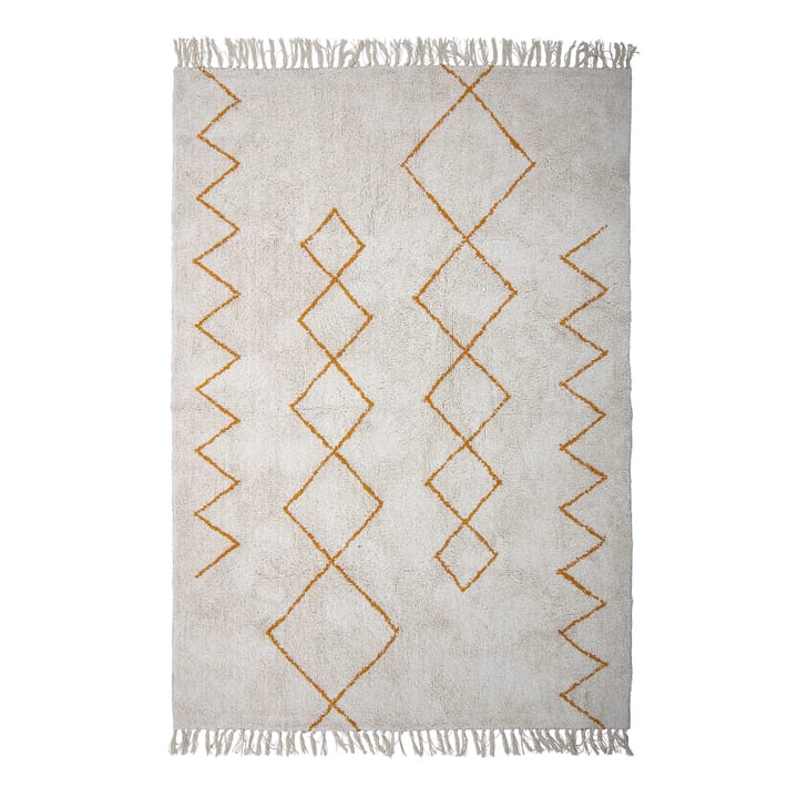 Bloomingville cotton rug 140x200 cm, Yellow Bloomingville