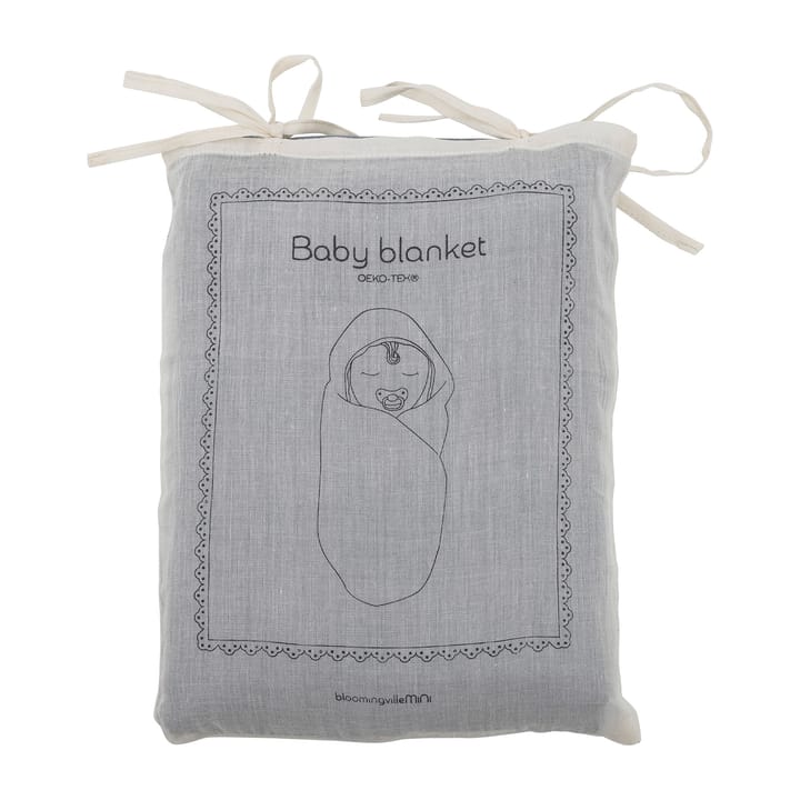 Bloomingville Muslin throw 80x100 cm, Blue Bloomingville