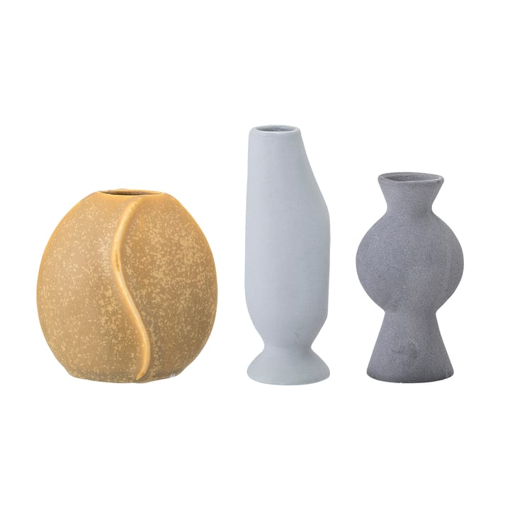 Bloomingville vase stoneware 3-pack, Multi Bloomingville