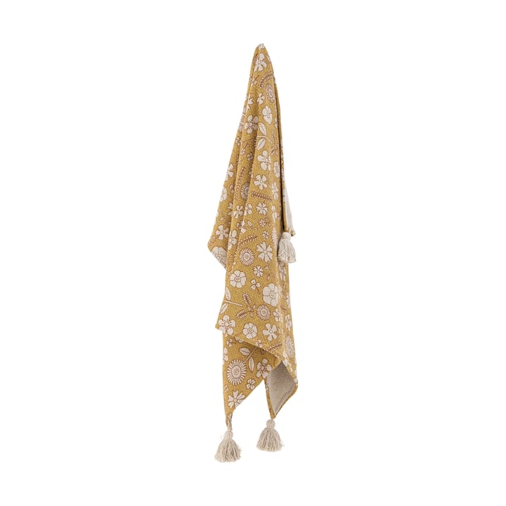 Camille cotton throw 80x100 cm, Yellow Bloomingville