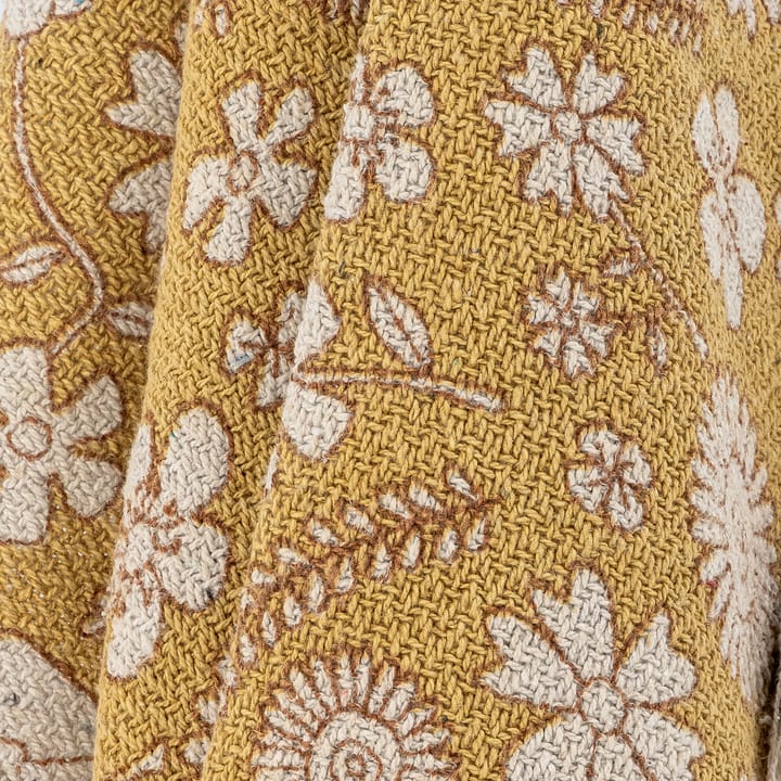 Camille cotton throw 80x100 cm, Yellow Bloomingville