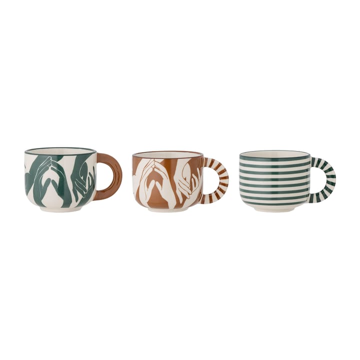 Carim cup 6.5 cm 3 pieces - Multi - Bloomingville