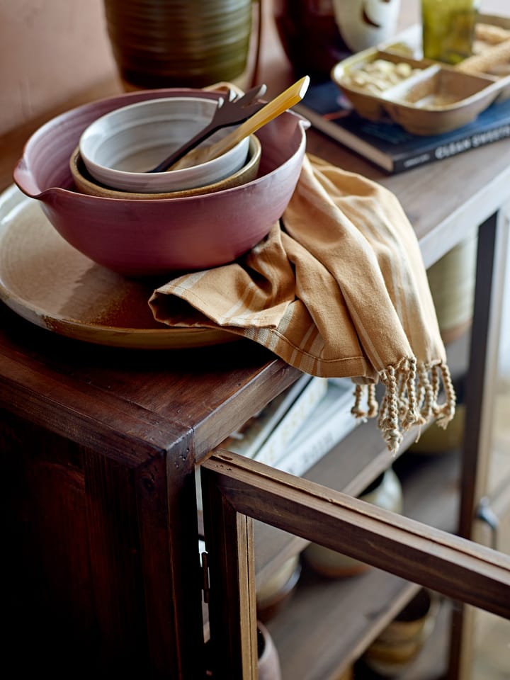 Dahlia serving plate Ø32.5 cm, Brown Bloomingville