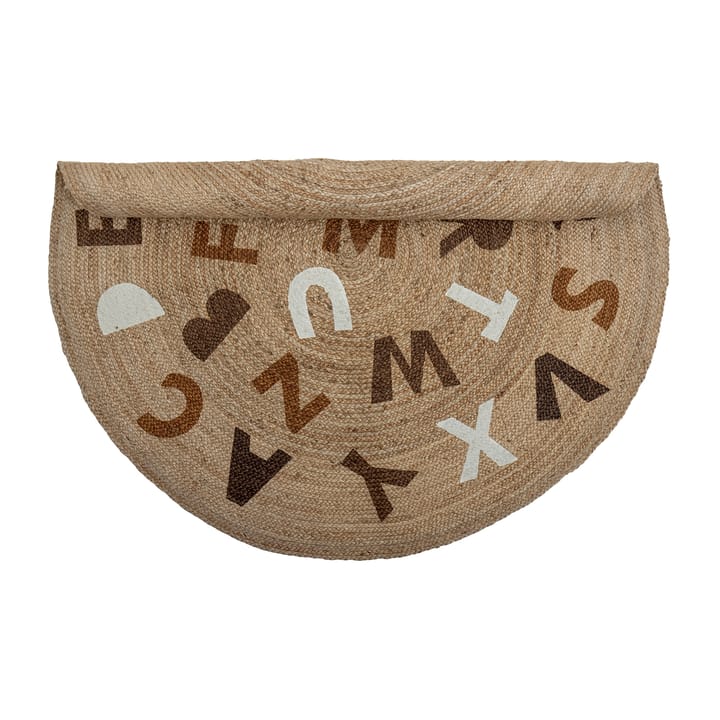 Dinne jute rug Ø130 cm, Alphabet Bloomingville