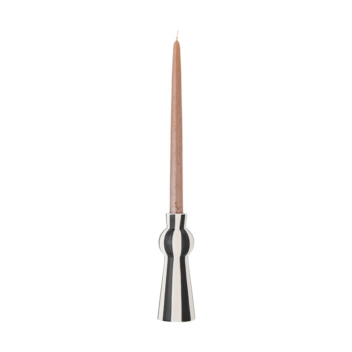 Eja candle stick 17 cm, Black-white Bloomingville