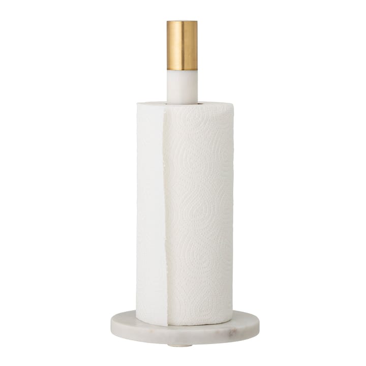 Emira kitchen paper holder marble 32 cm, white Bloomingville