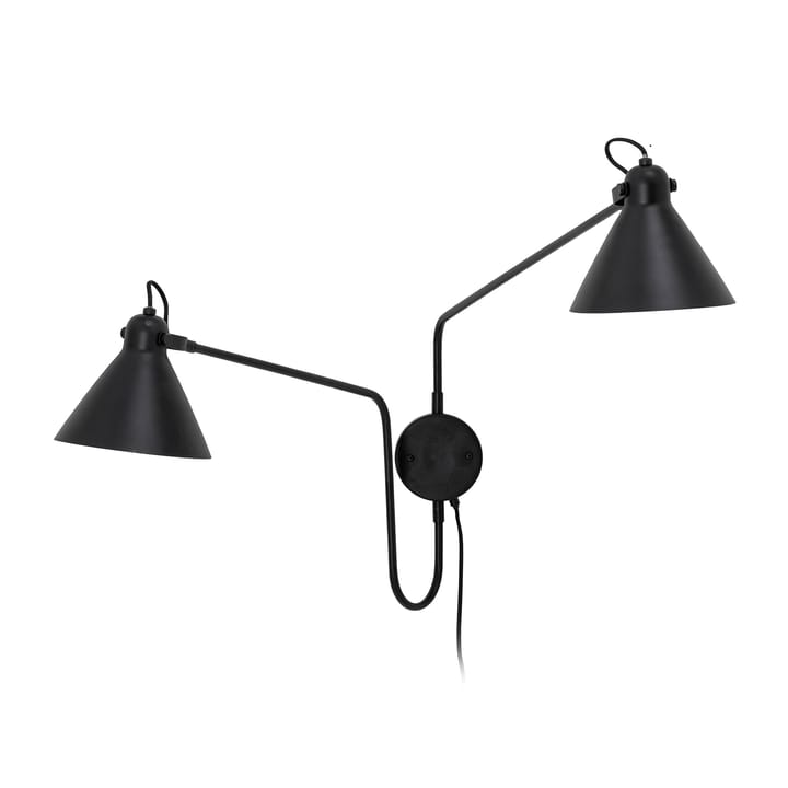 Felicity wall lamp - double arm, Black iron Bloomingville