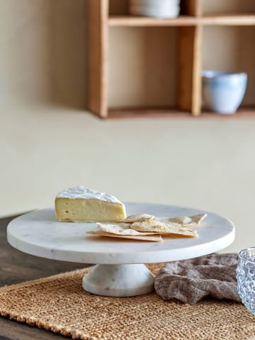 Fenya cake plate Ø30x9 cm - White marble - Bloomingville